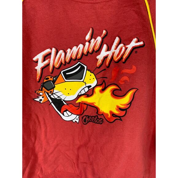 Flaming Hot Cheetos Chester Cheetah Long Sleeve Pullover Sweatshirt Size L - Picture 2 of 4